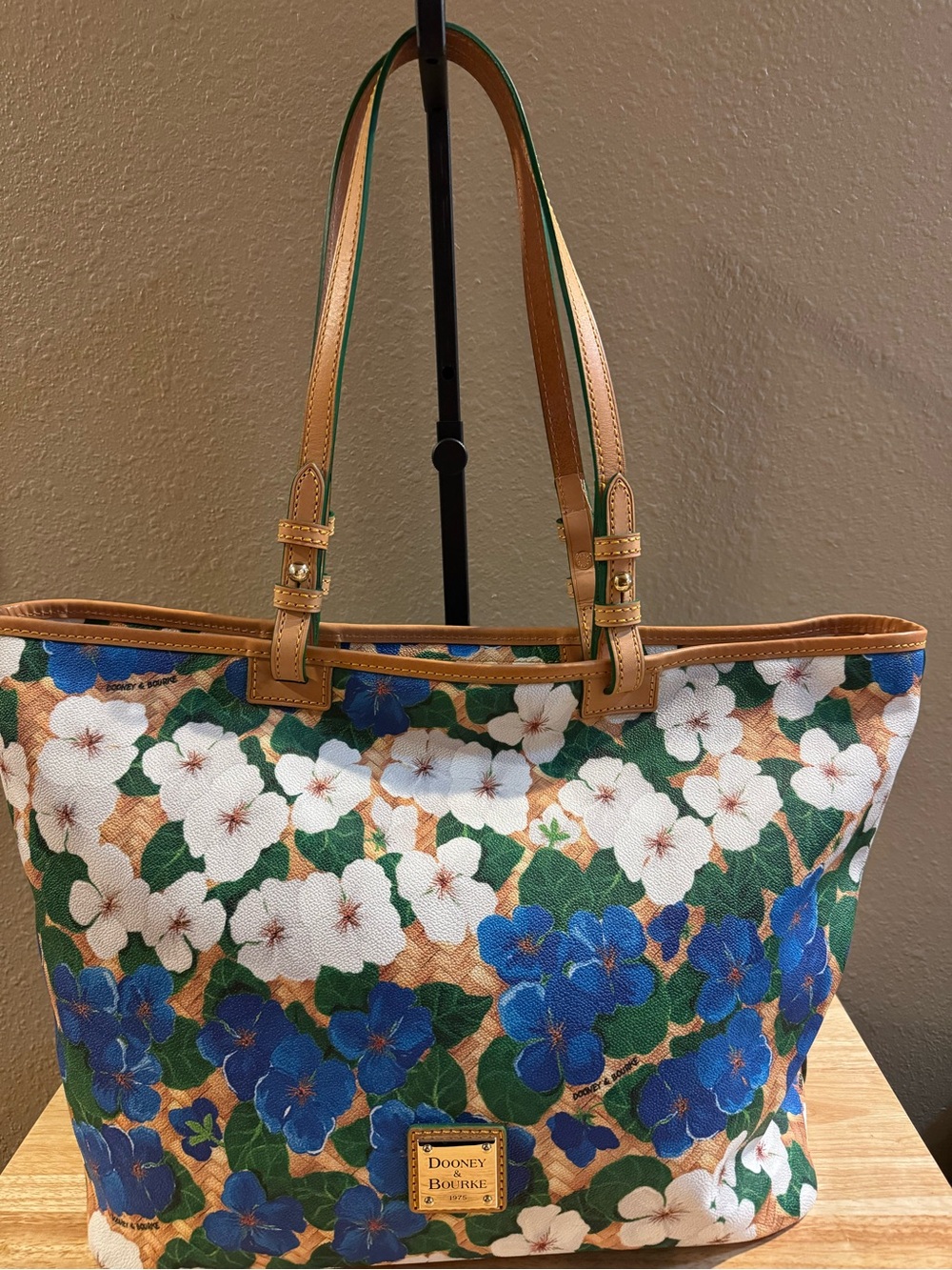 Dooney & Bourke Large Coated Cotton Floral Tote